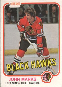 #70 John Marks - Chicago Blackhawks - 1981-82 O-Pee-Chee Hockey
