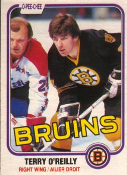 #7 Terry O'Reilly - Boston Bruins - 1981-82 O-Pee-Chee Hockey