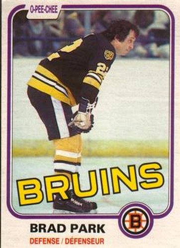 #8 Brad Park - Boston Bruins - 1981-82 O-Pee-Chee Hockey