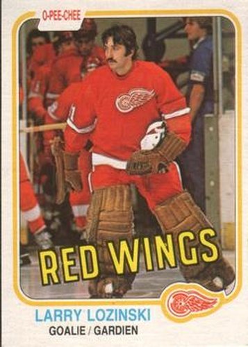 #99 Larry Lozinski - Detroit Red Wings - 1981-82 O-Pee-Chee Hockey