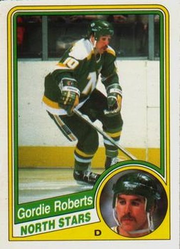 #107 Gordie Roberts - Minnesota North Stars - 1984-85 O-Pee-Chee Hockey