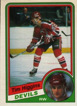 #111 Tim Higgins - New Jersey Devils - 1984-85 O-Pee-Chee Hockey