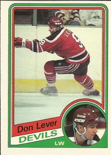 #112 Don Lever - New Jersey Devils - 1984-85 O-Pee-Chee Hockey