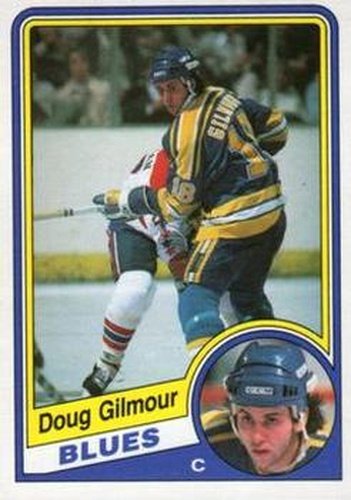 #185 Doug Gilmour - St. Louis Blues - 1984-85 O-Pee-Chee Hockey