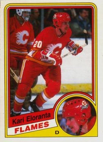 #223 Kari Eloranta - Calgary Flames - 1984-85 O-Pee-Chee Hockey