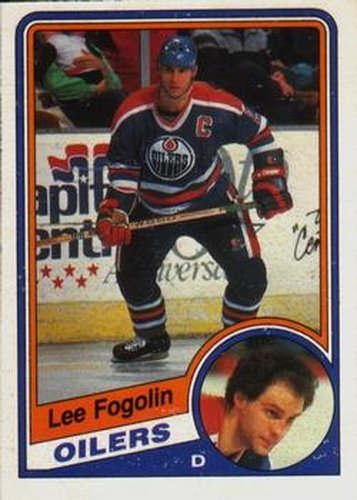 #240 Lee Fogolin - Edmonton Oilers - 1984-85 O-Pee-Chee Hockey