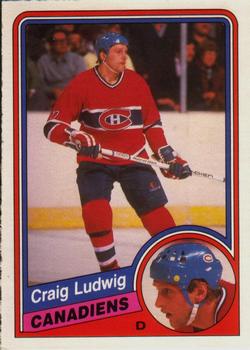 #265 Craig Ludwig - Montreal Canadiens - 1984-85 O-Pee-Chee Hockey