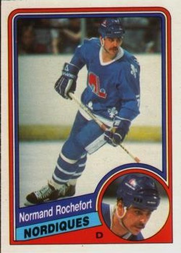 #287 Normand Rochefort - Quebec Nordiques - 1984-85 O-Pee-Chee Hockey