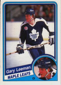 #305 Gary Leeman - Toronto Maple Leafs - 1984-85 O-Pee-Chee Hockey