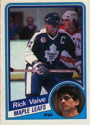 #313 Rick Vaive - Toronto Maple Leafs - 1984-85 O-Pee-Chee Hockey