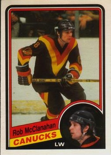 #325 Rob McClanahan - Vancouver Canucks - 1984-85 O-Pee-Chee Hockey