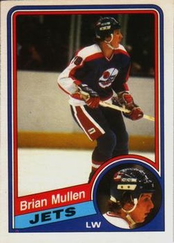 #344 Brian Mullen - Winnipeg Jets - 1984-85 O-Pee-Chee Hockey
