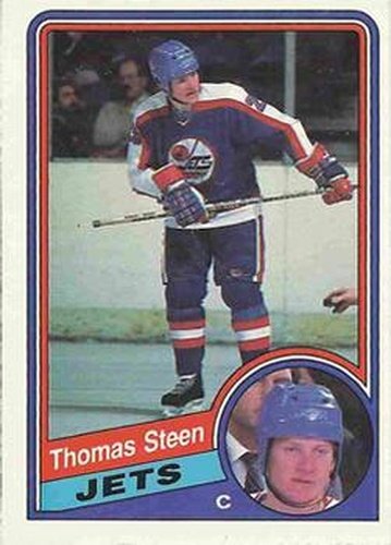 #348 Thomas Steen - Winnipeg Jets - 1984-85 O-Pee-Chee Hockey