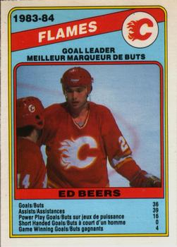 #354 Ed Beers - Calgary Flames - 1984-85 O-Pee-Chee Hockey