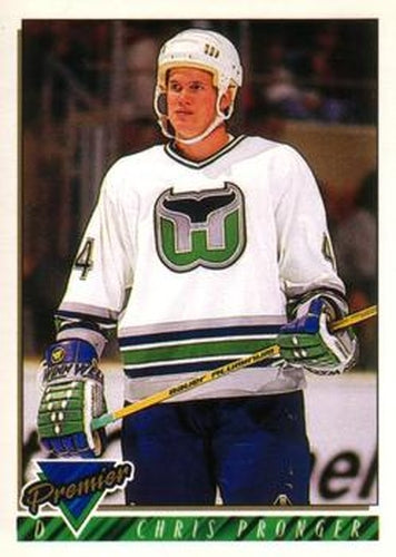 #485 Chris Pronger - Hartford Whalers - 1993-94 O-Pee-Chee Premier Hockey