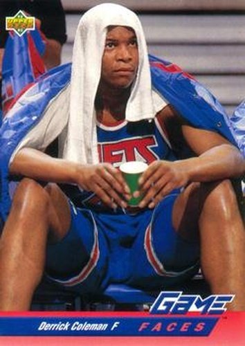 #485 Derrick Coleman - New Jersey Nets - 1992-93 Upper Deck Basketball