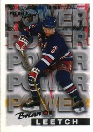 #485 Brian Leetch - New York Rangers - 1994-95 O-Pee-Chee Premier Hockey