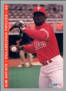 #485 Kim Batiste - Philadelphia Phillies - 1993 Fleer Baseball