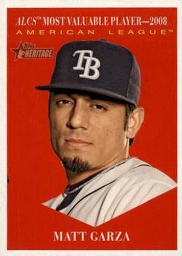 #485 Matt Garza - Tampa Bay Rays - 2010 Topps Heritage Baseball