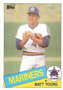 #485 Matt Young - Seattle Mariners - 1985 Topps Baseball