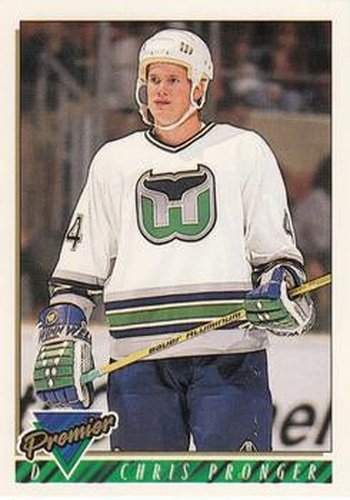 #485 Chris Pronger - Hartford Whalers - 1993-94 Topps Premier Hockey