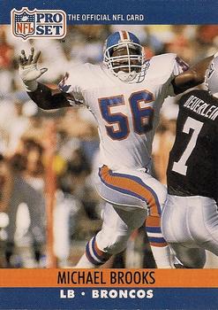 #485 Michael Brooks - Denver Broncos - 1990 Pro Set Football