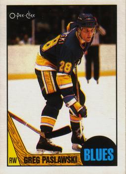 #10 Greg Paslawski - St. Louis Blues - 1987-88 O-Pee-Chee Hockey