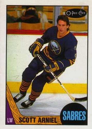 #137 Scott Arniel - Buffalo Sabres - 1987-88 O-Pee-Chee Hockey