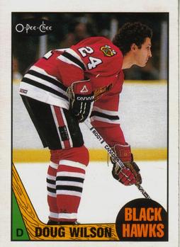 #14 Doug Wilson - Chicago Blackhawks - 1987-88 O-Pee-Chee Hockey