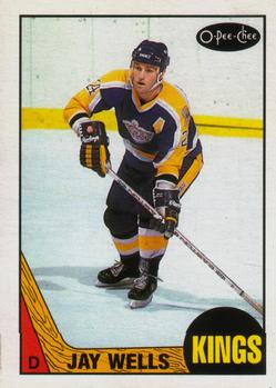 #151 Jay Wells - Los Angeles Kings - 1987-88 O-Pee-Chee Hockey