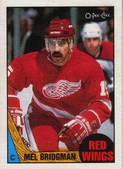 #17 Mel Bridgman - Detroit Red Wings - 1987-88 O-Pee-Chee Hockey