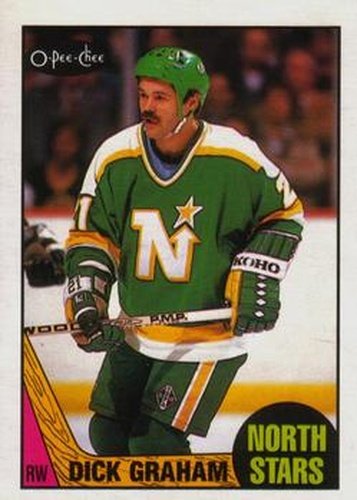 #184 Dirk Graham - Minnesota North Stars - 1987-88 O-Pee-Chee Hockey