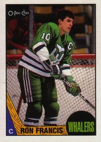 #187 Ron Francis - Hartford Whalers - 1987-88 O-Pee-Chee Hockey