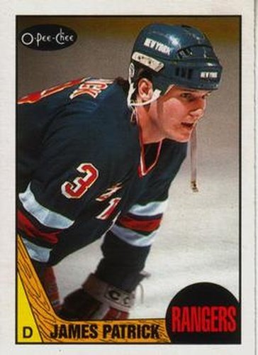 #18 James Patrick - New York Rangers - 1987-88 O-Pee-Chee Hockey
