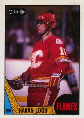 #208 Hakan Loob - Calgary Flames - 1987-88 O-Pee-Chee Hockey