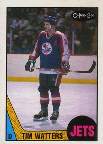 #219 Tim Watters - Winnipeg Jets - 1987-88 O-Pee-Chee Hockey