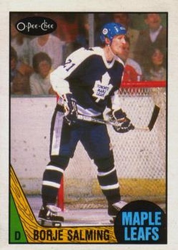#237 Borje Salming - Toronto Maple Leafs - 1987-88 O-Pee-Chee Hockey