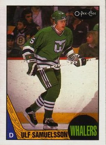 #23 Ulf Samuelsson - Hartford Whalers - 1987-88 O-Pee-Chee Hockey