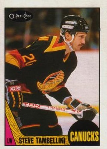 #259 Steve Tambellini - Vancouver Canucks - 1987-88 O-Pee-Chee Hockey