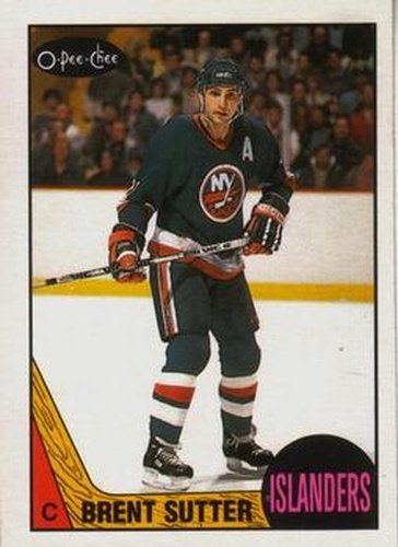 #27 Brent Sutter - New York Islanders - 1987-88 O-Pee-Chee Hockey