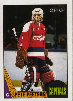 #44 Pete Peeters - Washington Capitals - 1987-88 O-Pee-Chee Hockey