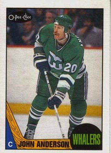 #45 John Anderson - Hartford Whalers - 1987-88 O-Pee-Chee Hockey