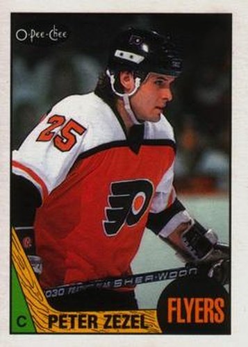 #71 Peter Zezel - Philadelphia Flyers - 1987-88 O-Pee-Chee Hockey