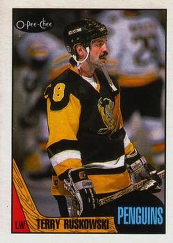 #73 Terry Ruskowski - Pittsburgh Penguins - 1987-88 O-Pee-Chee Hockey