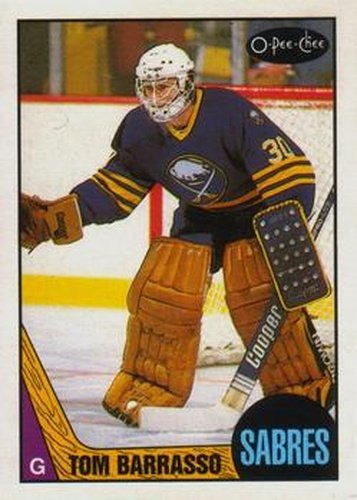 #78 Tom Barrasso - Buffalo Sabres - 1987-88 O-Pee-Chee Hockey