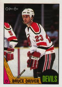 #79 Bruce Driver - New Jersey Devils - 1987-88 O-Pee-Chee Hockey