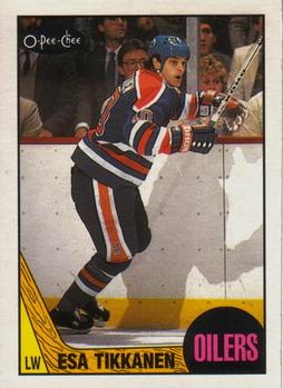 #7 Esa Tikkanen - Edmonton Oilers - 1987-88 O-Pee-Chee Hockey