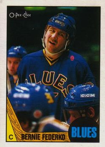 #83 Bernie Federko - St. Louis Blues - 1987-88 O-Pee-Chee Hockey