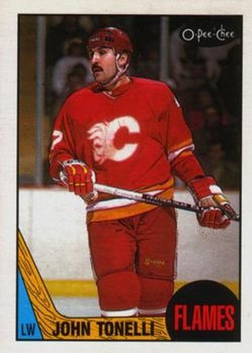#84 John Tonelli - Calgary Flames - 1987-88 O-Pee-Chee Hockey