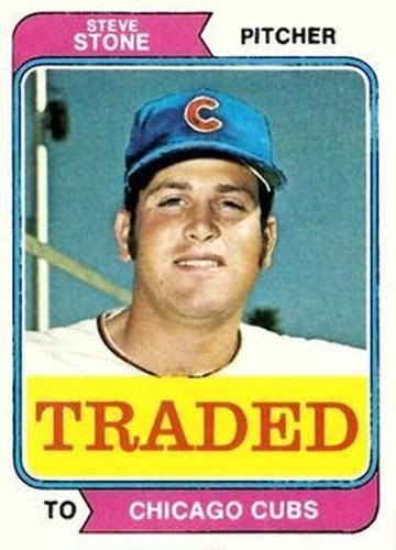 #486T Steve Stone - Chicago Cubs - 1974 Topps - Traded Baseball